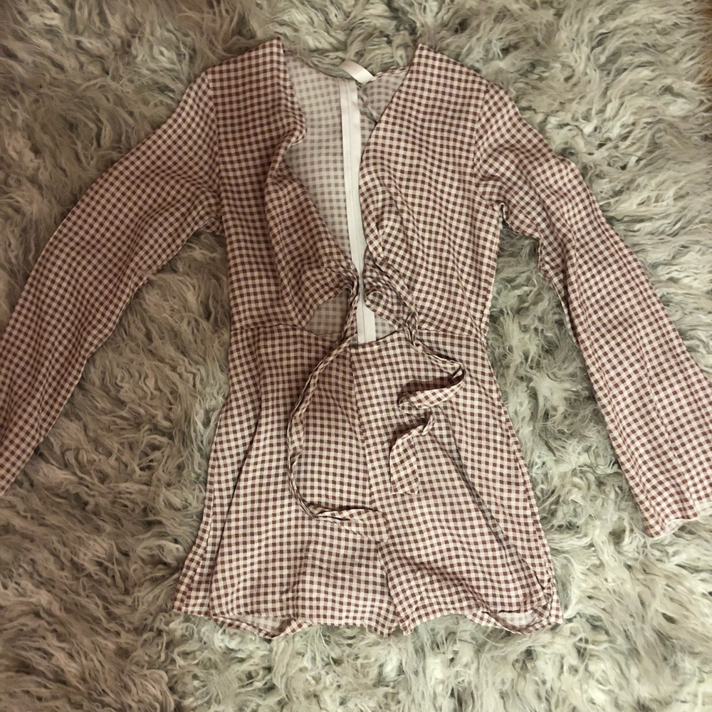 checkered romper